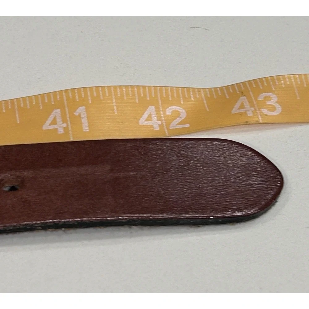 Leather Man LTD Belt Sword Fish Size 38 Blue Hand Made Essex CT Webbed Brass
